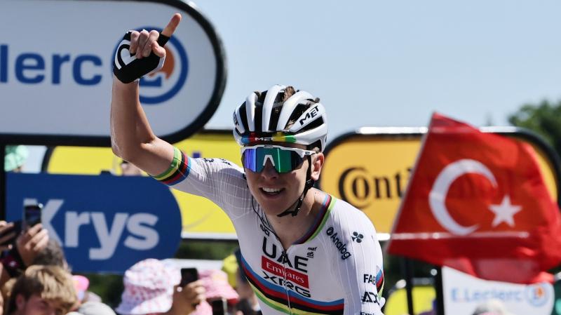Pogacar idei második etapsikerével újra megszerezte a sárga trikót a Tour de France versenyén | M4 Sport